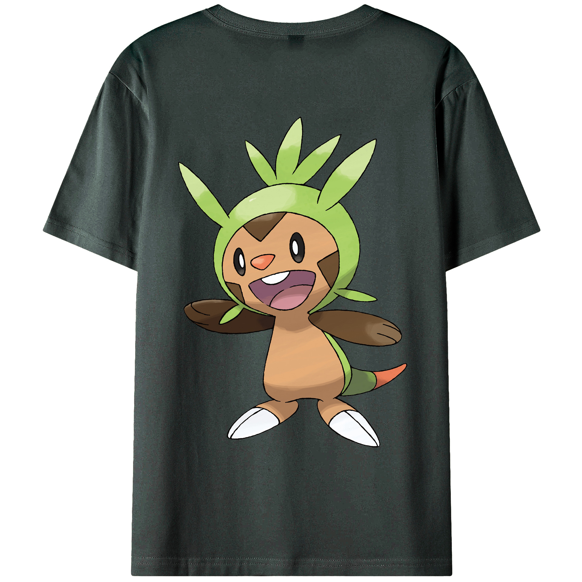 （画像用） ポケットモンスター Pokémon 綿100％ メンズ半袖Tシャツ（バックプリント） 通気性